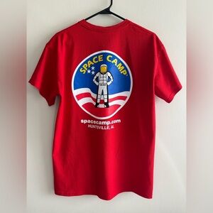 Space Camp Red Graphic T-Shirt sz M